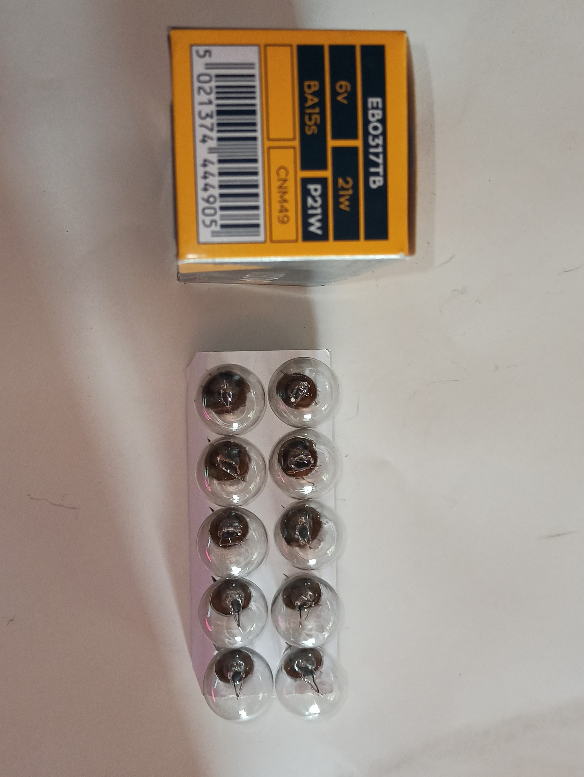 žiarovka 6V/21W BA15s